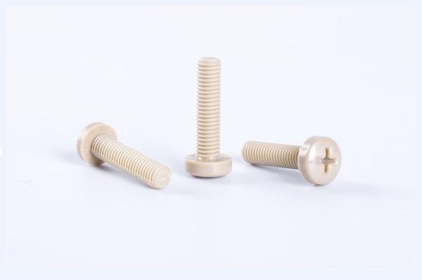 PEEK 나사 라운드 헤드 십자