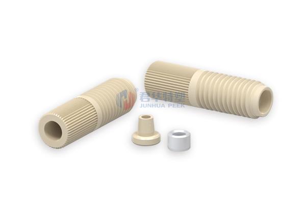 스테인리스강 블레이드 슬리브가 있는 PEEK 스플릿 피팅