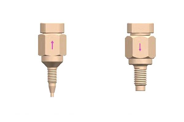 PEEK 스프링 로드 고압 체크 밸브