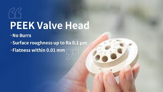 정밀 설계된 PEEK 밸브 헤드: 버(Burr) 없는 설계로 유체 제어를 원활하게